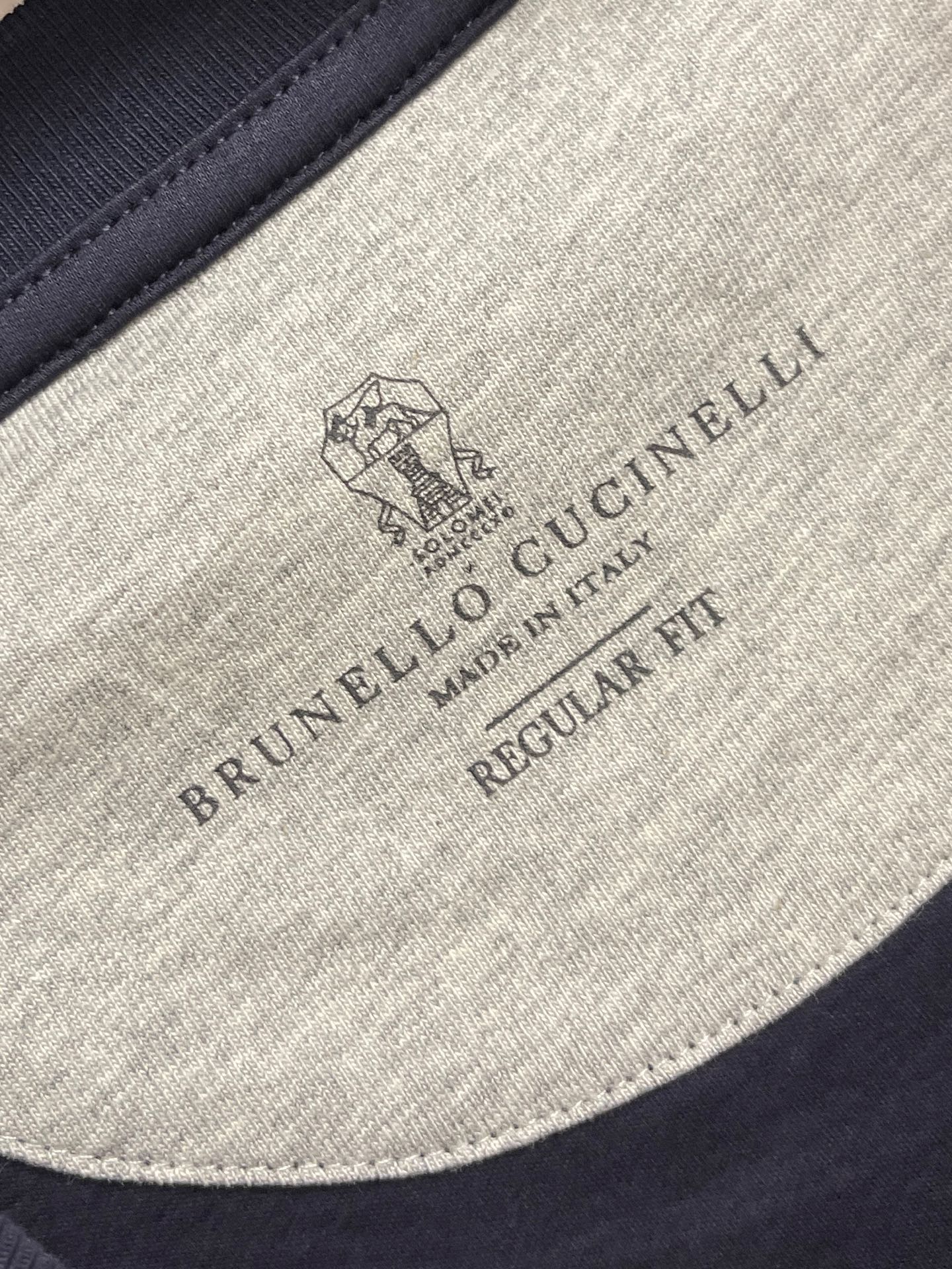 🛒🛒Brunello Cucinelli BC 标识印花短袖T恤，定制云柔精梳棉 轻盈柔软 舒适贴肤 以
