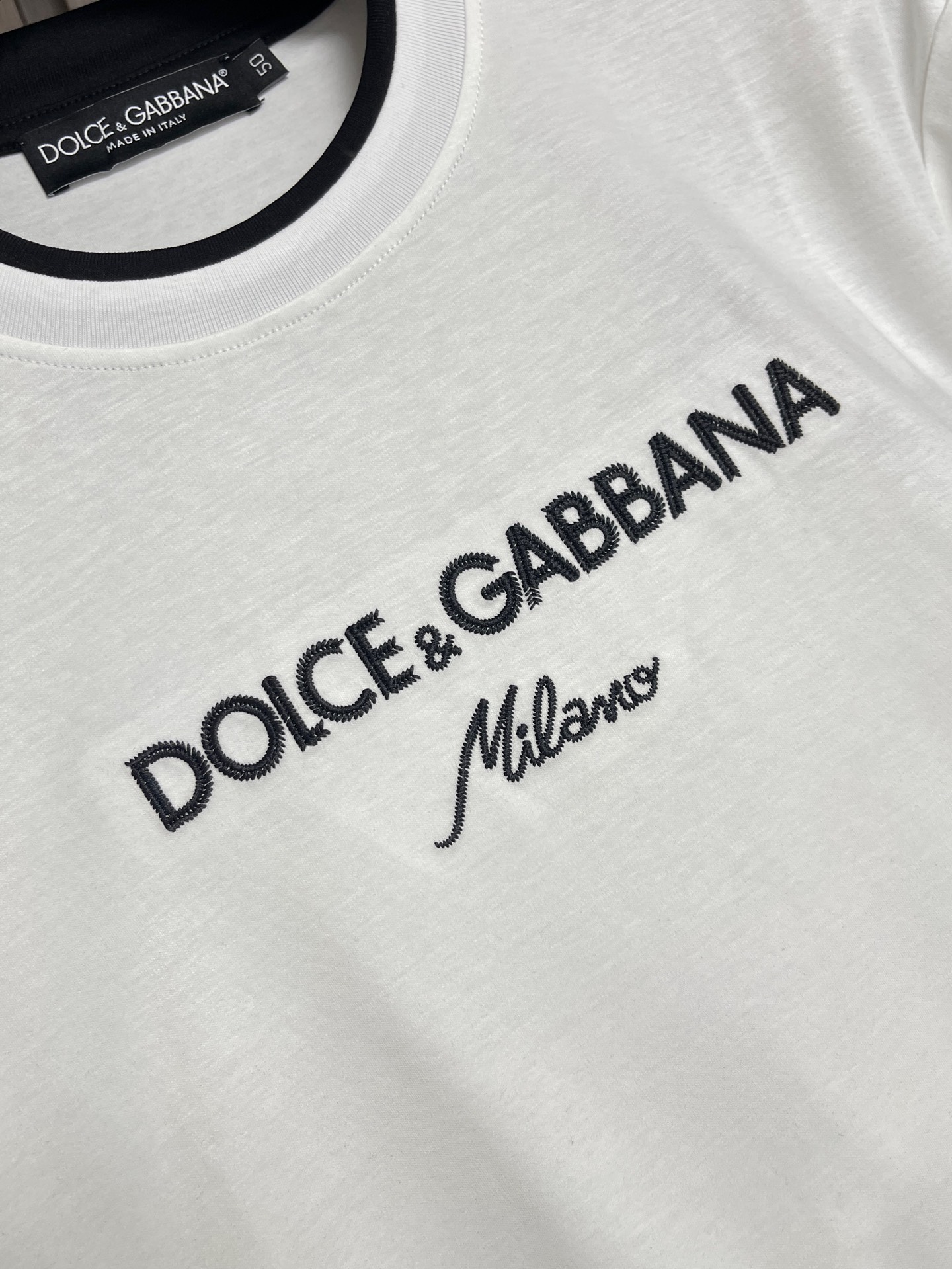 🛒🛒DG DOLCE GABBANA 杜嘉班纳2026SS春夏短袖T恤，定制纯棉面料，胸前品牌字母log