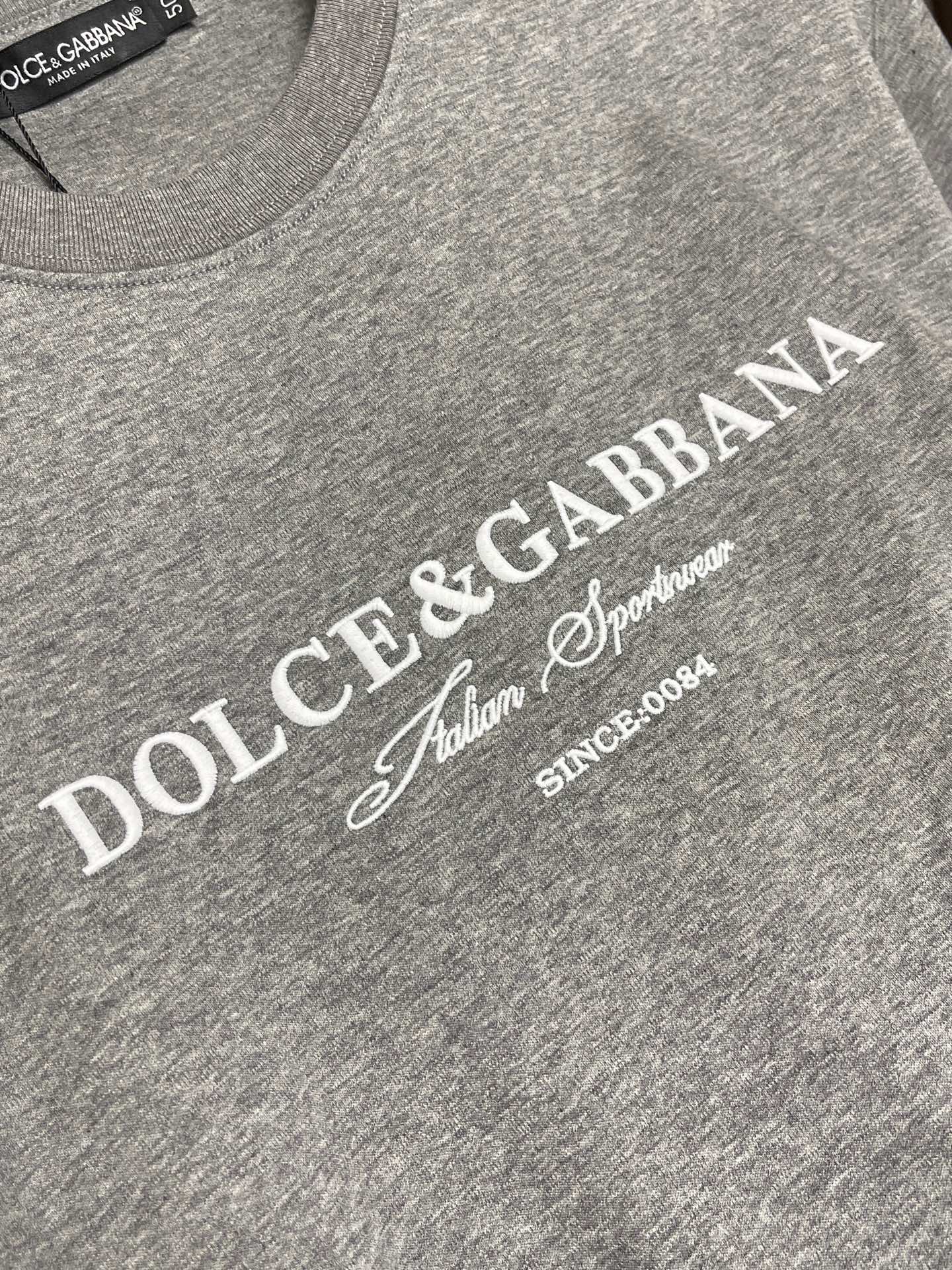 🛒🛒Dolce Gabbana DG 2026ss夏季新款基础丝光棉圆领短袖T恤，字母仔章休闲圆领短袖t