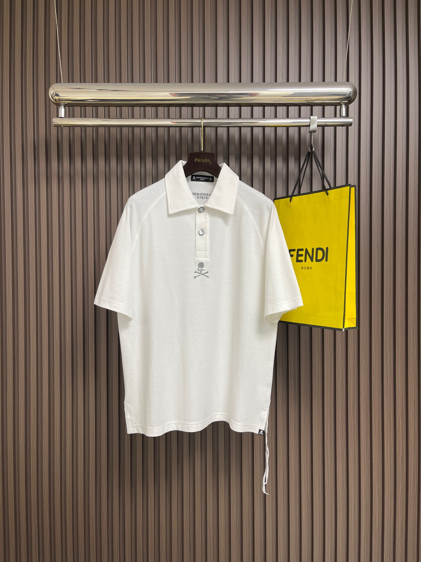 NO:759299,MMJ mastermind japan limited edition skull embroidered short-sleeved POLO shirt, made of 300g custom-made double yarn pure cotton mmj high street oversize loose version, sizes S-XL, versace, T-shirt,19860909MMJ mastermind japan 限量版骷髅刺绣短袖POLO衫,采用克重300g订制双纱纯棉 mmj 高街 oversize 宽松版型,尺码S-XL,,versace,T-shirt,,Men's clothing