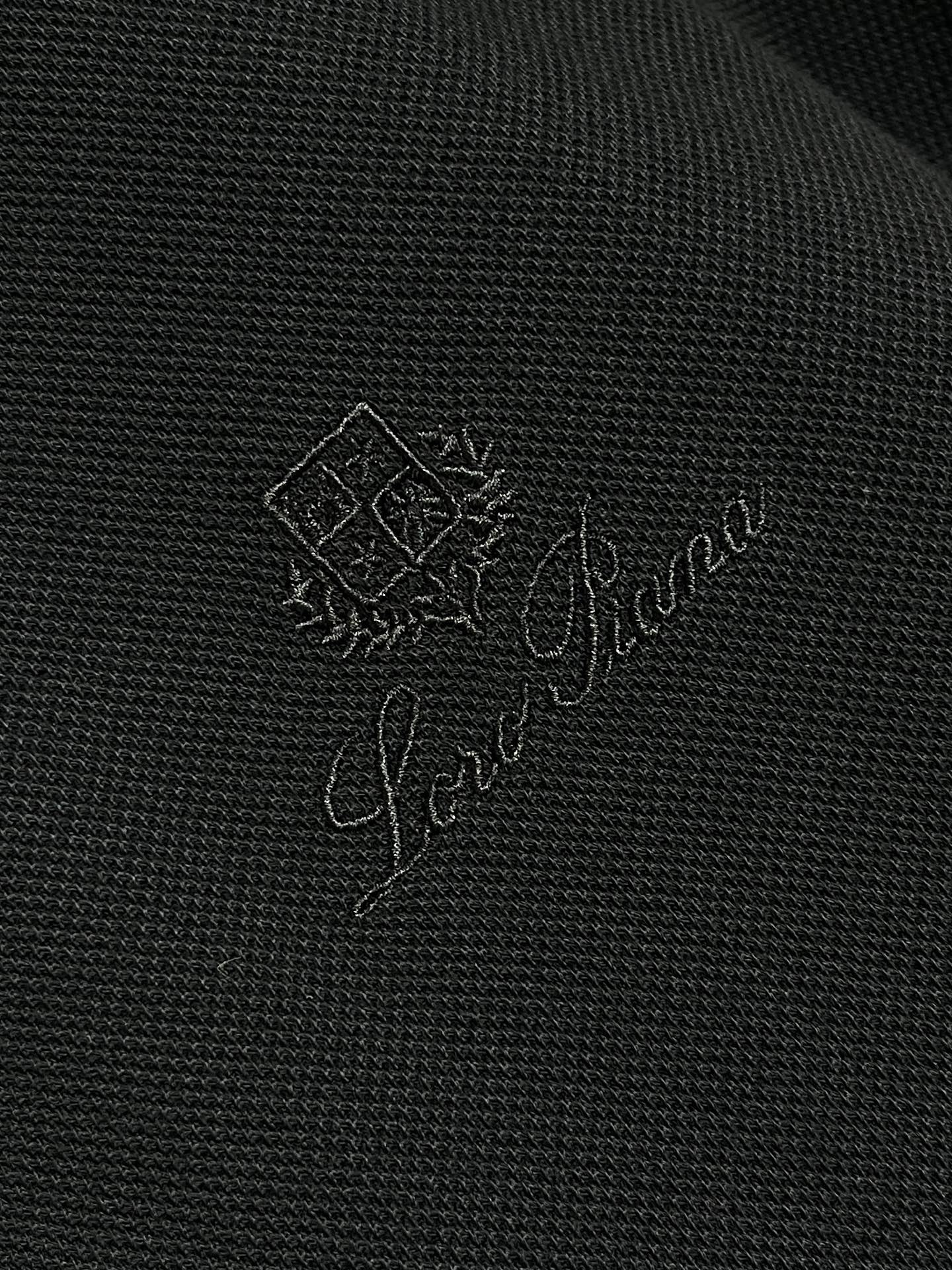 🛒🛒Loro piana LoroPiana 2026ss春夏老钱新贵推荐！商务通勤翻领半拉链短袖POL