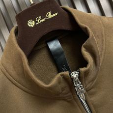 🛒🛒Chrome Hearts CH克罗心刺绣半拉链长袖外套,定制雾感云窗重磅棉感卫衣布 垂坠挺括 舒适贴肤 醇厚摩卡棕 🛒🛒Chrome Hearts CH克罗心刺绣半拉链长袖外套,定制雾感云窗重磅棉感卫衣布 垂坠挺括 舒适贴肤 醇厚摩卡棕