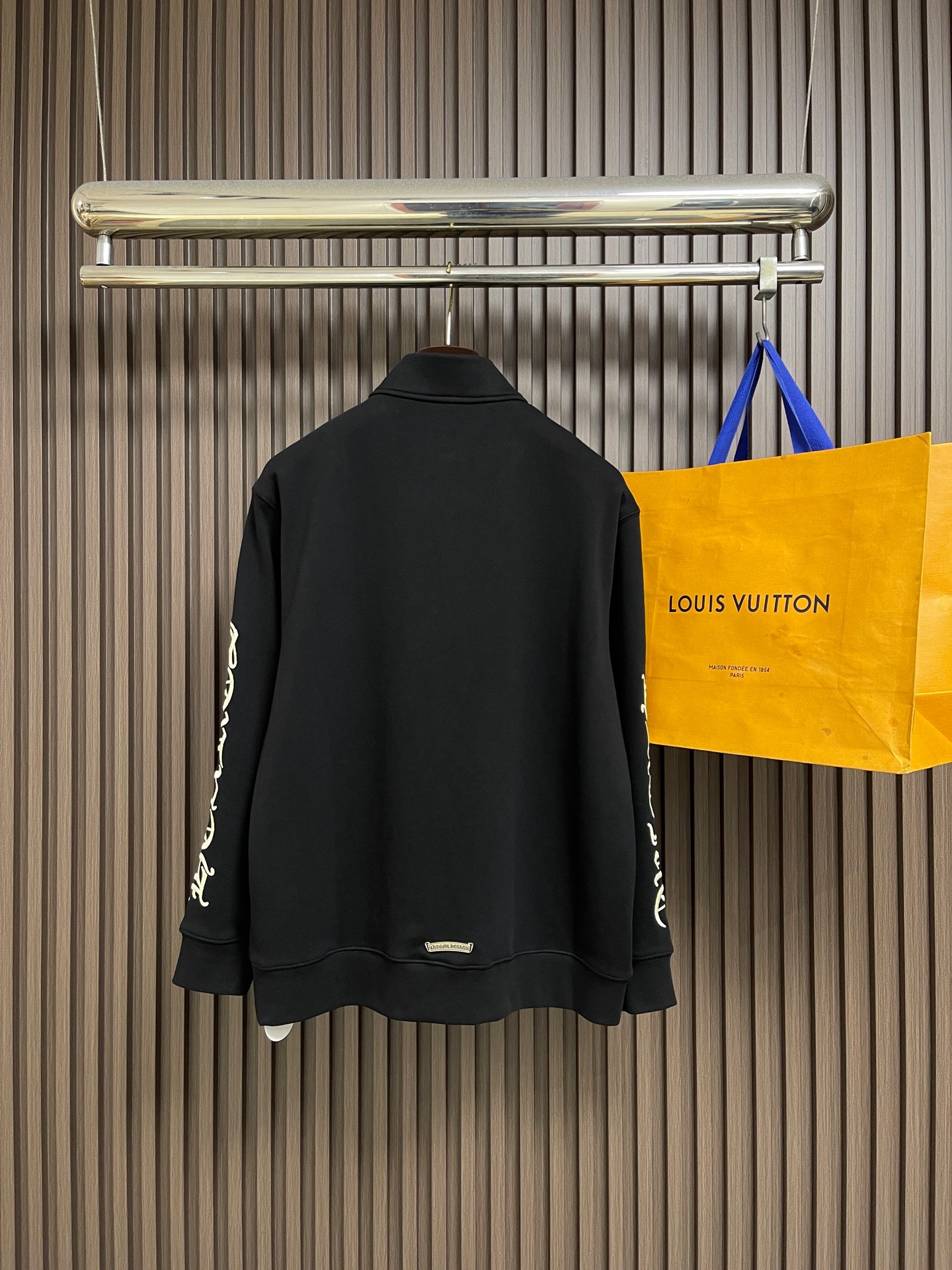 🛒🛒Chrome Hearts CH克罗心刺绣半拉链长袖外套，定制雾感云窗重磅棉感卫衣布 垂坠挺括 舒适贴肤 醇厚摩卡棕