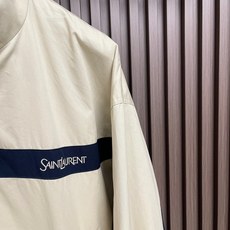 🛒🛒SaintLaurent YSL 圣罗兰 标识刺绣拼色立领拉链夹克外套 定制定染砂洗精梳府绸棉 挺括有型 顺滑温润 🛒🛒SaintLaurent YSL 圣罗兰 标识刺绣拼色立领拉链夹克外套 定制定染砂洗精梳府绸棉 挺括有型 顺滑温润