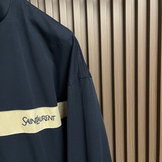 🛒🛒SaintLaurent YSL 圣罗兰 标识刺绣拼色立领拉链夹克外套 定制定染砂洗精梳府绸棉 挺括有型 顺滑温润 🛒🛒SaintLaurent YSL 圣罗兰 标识刺绣拼色立领拉链夹克外套 定制定染砂洗精梳府绸棉 挺括有型 顺滑温润