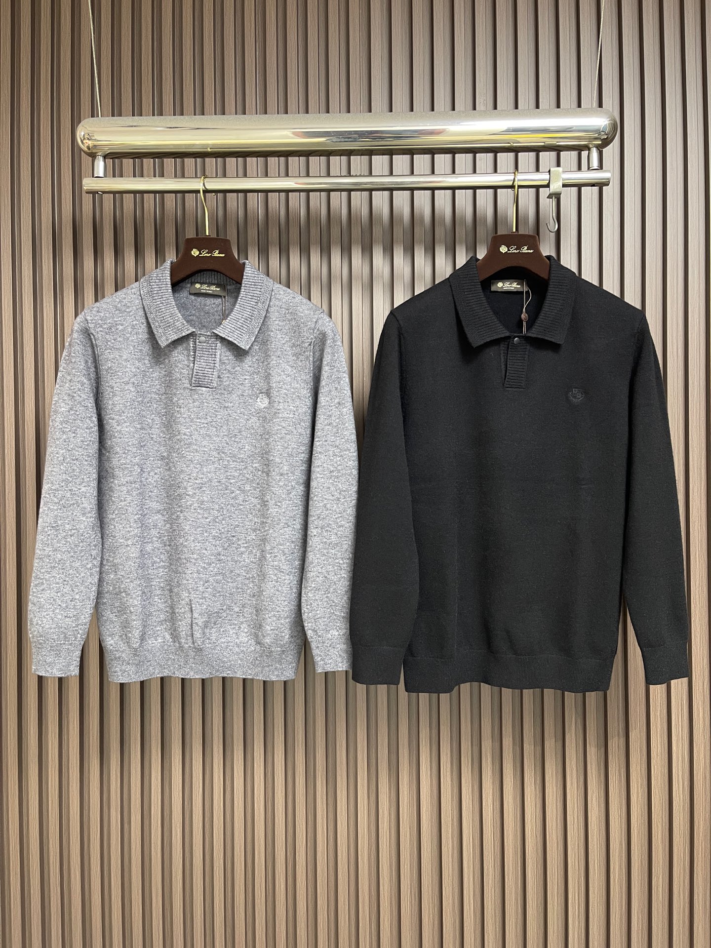 🛒🛒Loro Piano Loro Piana 秋冬新款针织长袖Polo 经典设计感与颜值爆棚，品质更是无法挑剔品控可以