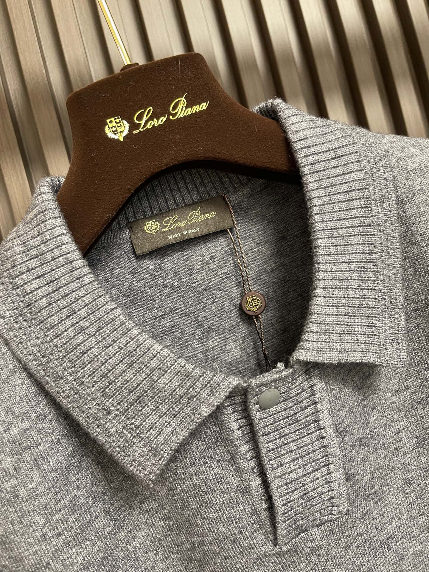 🛒🛒Loro Piano Loro Piana 秋冬新款针织长袖Polo 经典设计感与颜值爆棚，品质更是无法挑剔品控可以