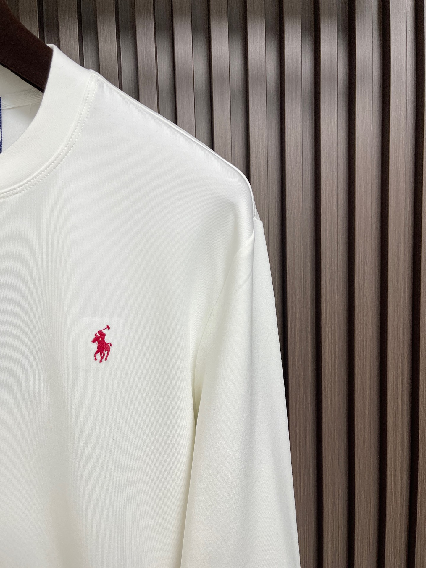 🛒🛒RL Ralph Lauren 拉夫劳伦标识刺绣长袖T恤 定制棉云麻柔平纹布 手感细腻 舒适贴肤 以一袭纯净之白 散