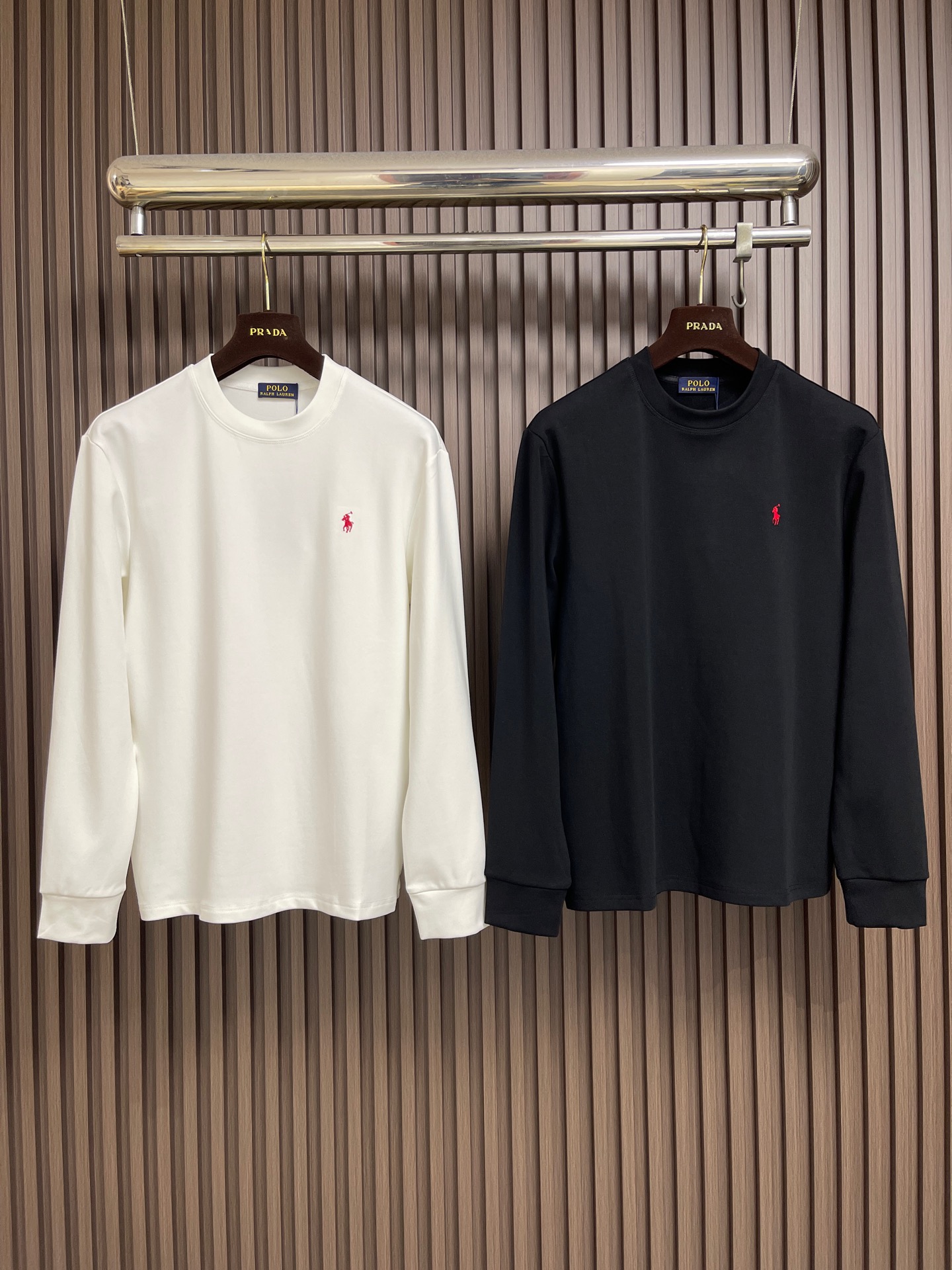 🛒🛒RL Ralph Lauren 拉夫劳伦标识刺绣长袖T恤 定制棉云麻柔平纹布 手感细腻 舒适贴肤 以一袭纯净之白 散