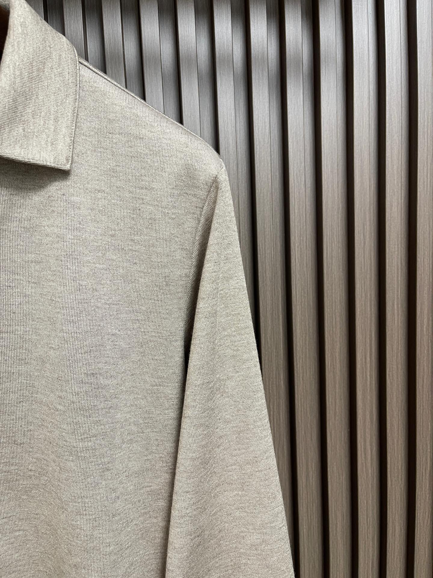 🛒🛒Berluti 布鲁提 2026SS夏季长袖圆领Polo，胸前简约logo设计，简约大气时尚百搭，手感舒适 透气有型