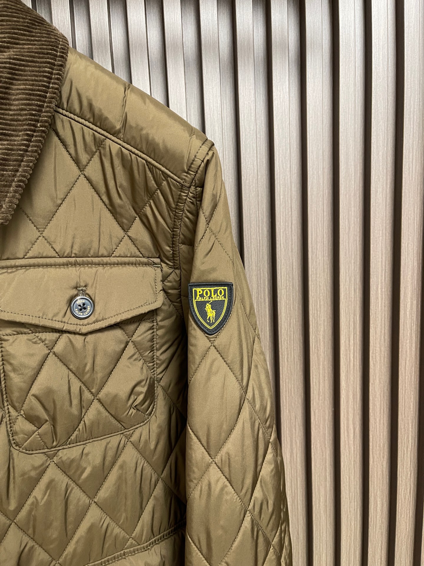 🛒🛒Ralph Lauren 拉夫劳伦菱格绗缝灯芯绒翻领猎装夹克外套，拉夫菱形春秋装冬装经典美式猎装版型，菱形格锁棉工艺