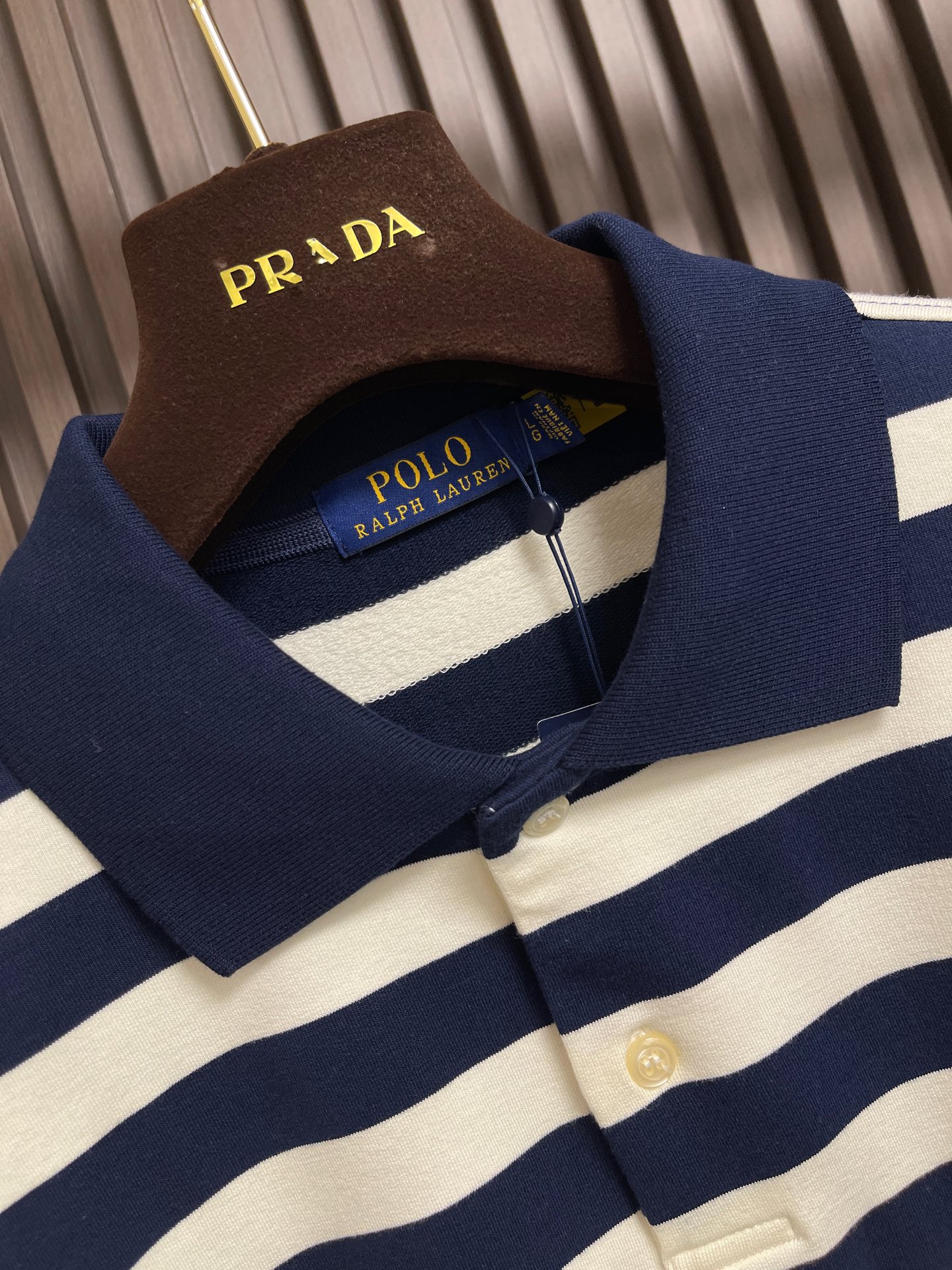 🛒🛒Ralph Lauren 拉夫劳伦 2026ss秋冬系列男款蓝白条纹长袖Polo衫，复古休闲单品。选用250g重磅纯