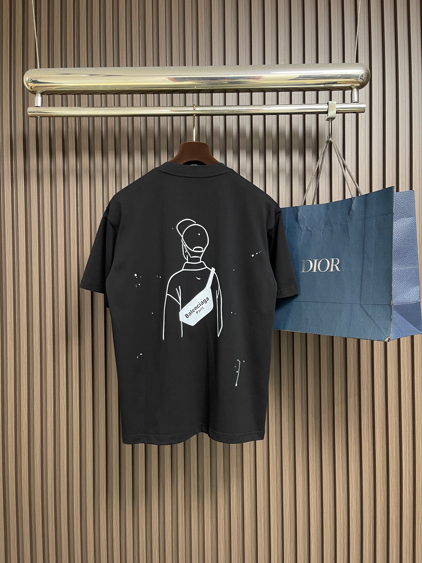 🛒🛒Balenciaga 经典字母圆领短袖T恤，本款BALENCIAGA短袖甄选高克重重磅棉质面料打造，面料经过精细水洗