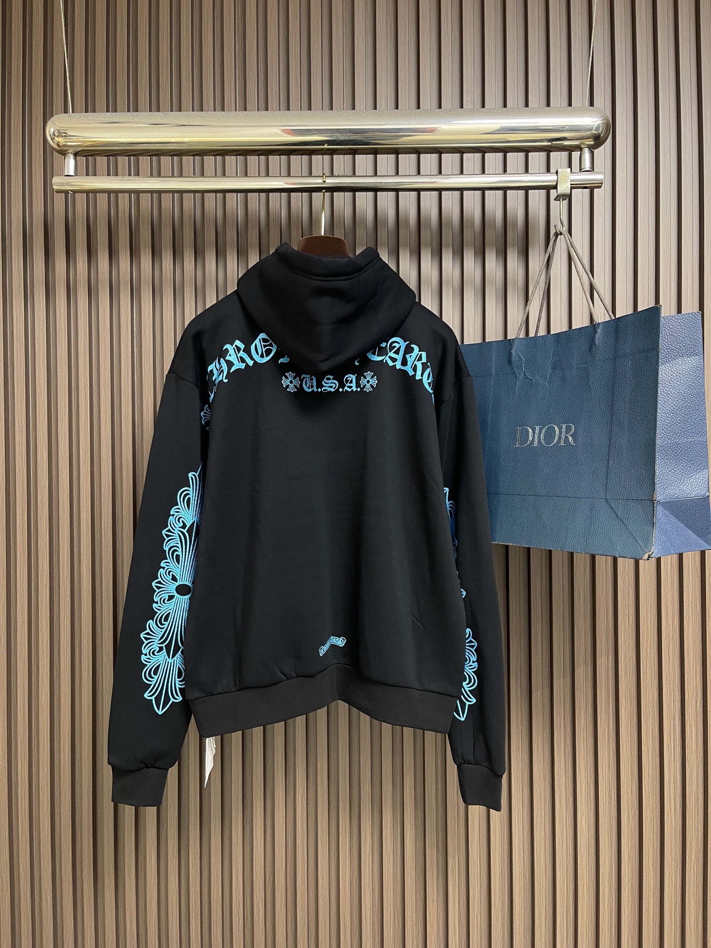 🛒🛒CHROME HEARTS CH克罗心闪粉哥特印花连帽卫衣,重磅毛圈棉面料搭配多处闪粉哥特花卉马蹄印花,视觉吸睛,潮 🛒🛒CHROME HEARTS CH克罗心闪粉哥特印花连帽卫衣,重磅毛圈棉面料搭配多处闪粉哥特花卉马蹄印花,视觉吸睛,潮