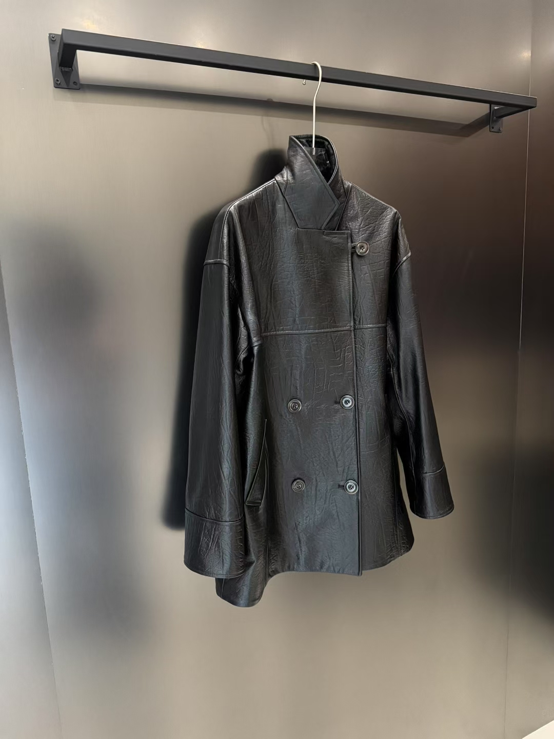 Elegant Lambskin Texture Leather Jacket for Women - 2025 Autumn New Arrival 3 a1753383034302 3677