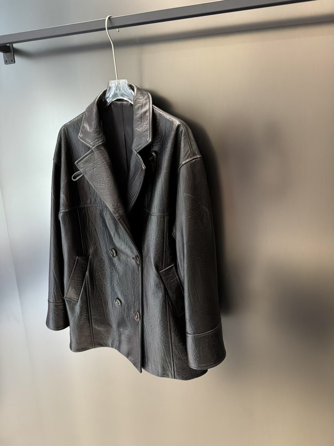 Elegant Lambskin Texture Leather Jacket for Women - 2025 Autumn New Arrival 5 a1753383034308 2042