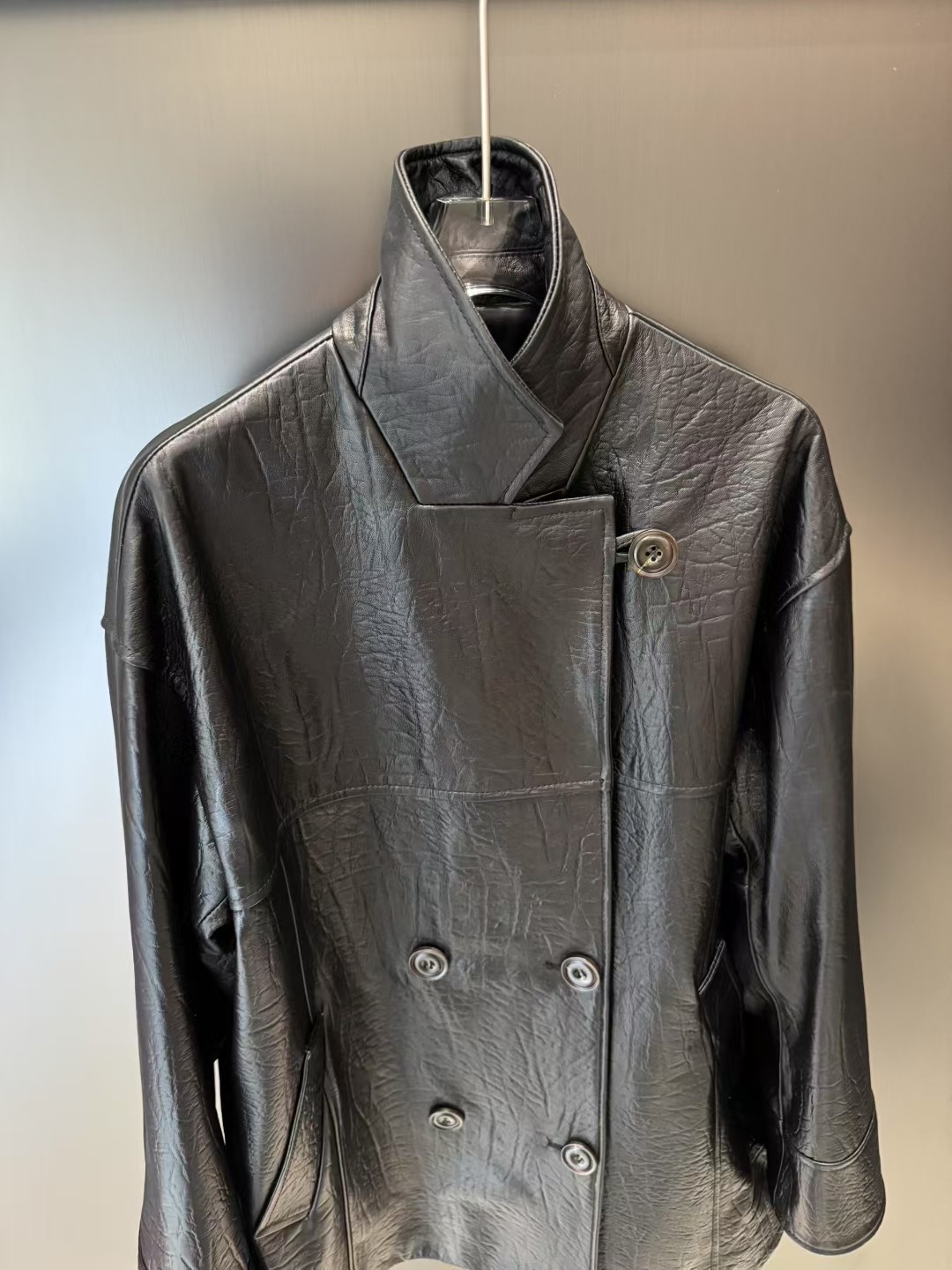 Elegant Lambskin Texture Leather Jacket for Women - 2025 Autumn New Arrival 4 a1753383034357 1207