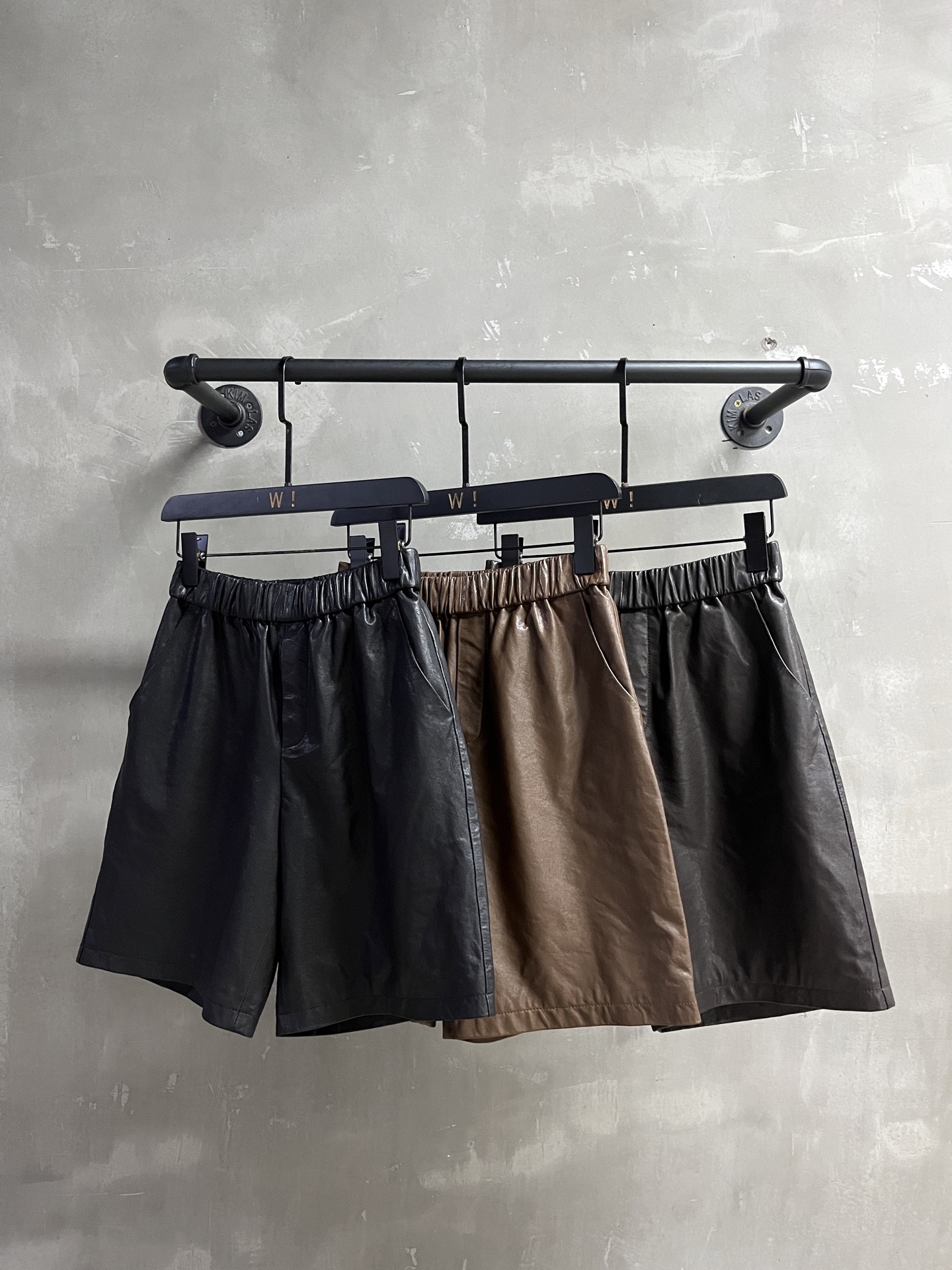 Caramel Lambskin Leather Shorts - Turkish Imported Leather, Elastic Waist 2 a1753570124529 6185