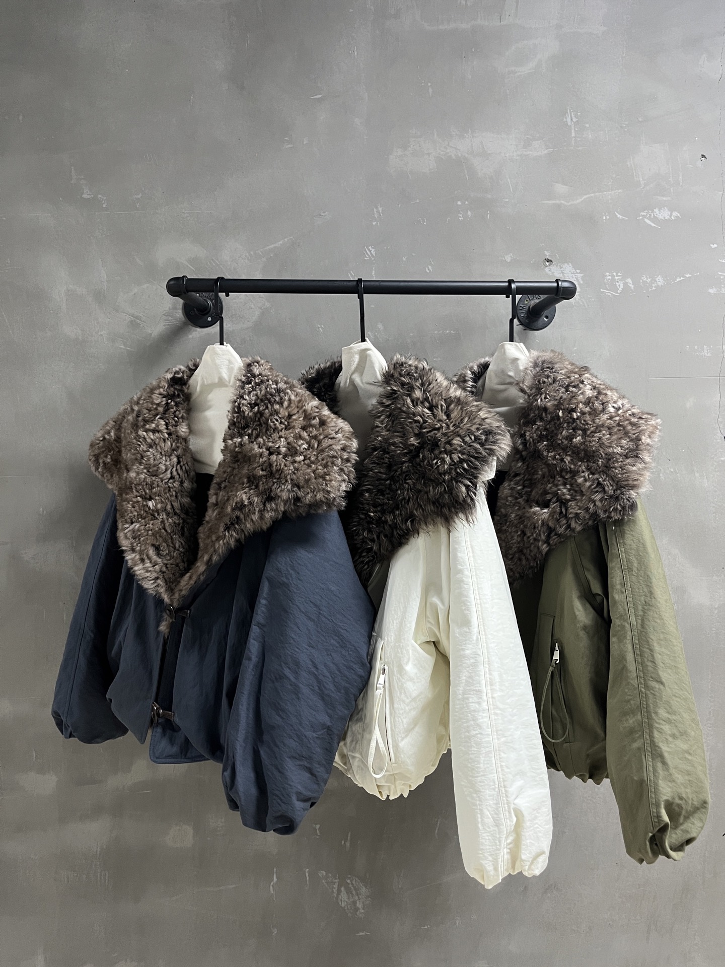 Balenciaga Winter Parka with Detachable Toscana Fur Collar