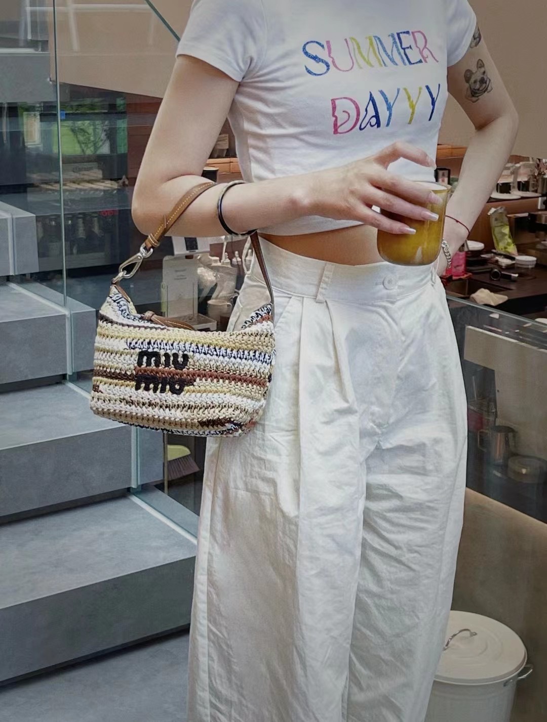 Miu Miu miumiu woven embroidery upper body renderings! awesome