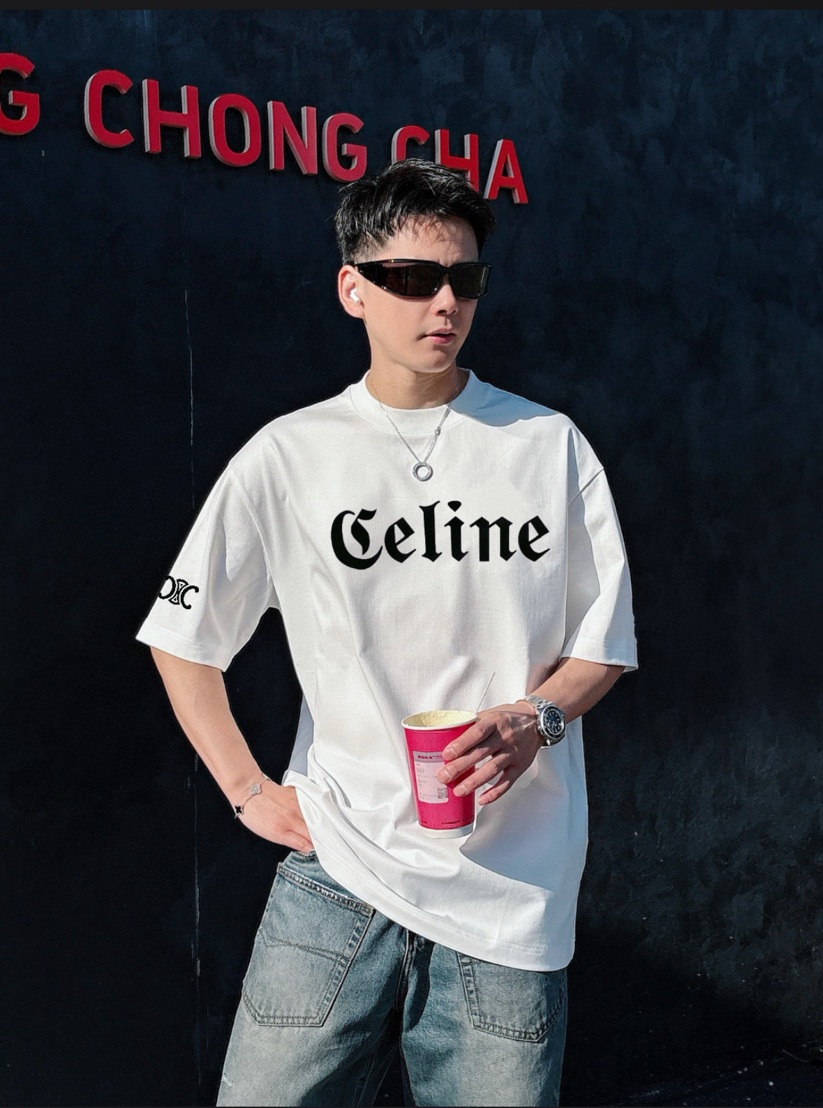 NO:159940,Celine/Celine New Spring and Summer Products Complete Three Standards Mercerized Cotton Short-Sleeve T-shirts Don't need to introduce too much good products Look at the details Counter code M-XXXL 175/140 Suggestions L, celine, celine, T-shirt, tees, t-shirt, alexander wang19860909Celine/赛琳 春夏新品 三标齐全 丝光棉短袖T恤 好货不用过多介绍 看细节 专柜码数M-XXXL 175/140建议L,,celine,celine,T-shirt,tees，t-shirt,alexander wang,Men's clothing