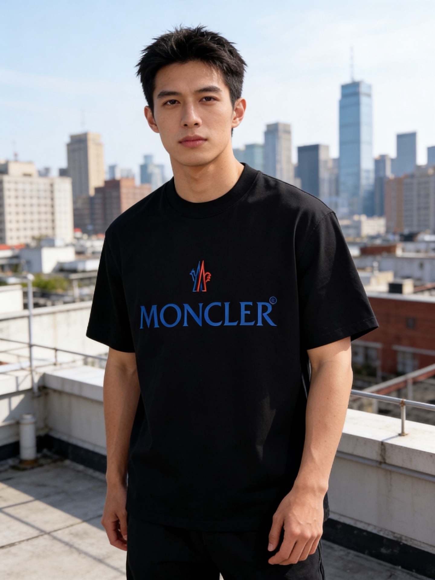 NO:838147,Moncler/Meng Mouth 2026ss spring and summer latest short-sleeved T-shirt is now available!  !  High-version ice-tide cotton fabric (260g), the upper body is comfortable yet wide, suitable for men and women, loose fit, fine workmanship, comfortable fabric, super handsome upper body, same style for men and women, M-3XL (slightly wider version), Moncler, T-shirt, tees, t-shirt,19860909Moncler/蒙口 2026ss春夏最新款短袖T恤出货啦！！高版本冰潮棉面料（260g）上身舒适不失挺阔 、男女同款 宽松版型 做工走线精细 面料上身舒适 超帅上身 男女同款M-3XL（版型微阔）,,Moncler,T-shirt,tees，t-shirt,,Men's clothing