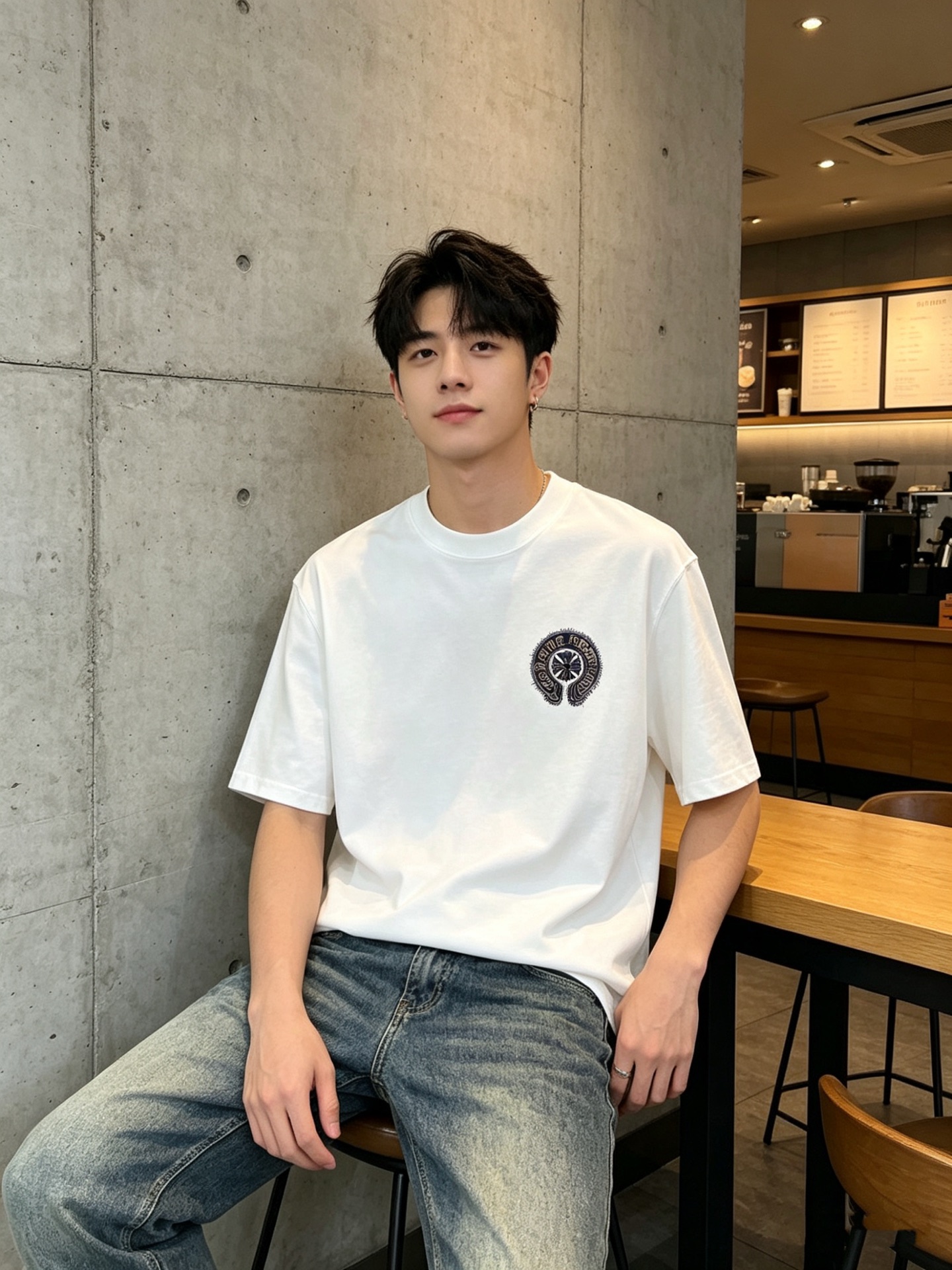 NO:908817,CH Crow Heart's latest 2026ss spring and summer short-sleeved T-shirt is now available!  !  2026 new T-shirt, high version special fabric, high weight (260g) pure cotton fabric, comfortable yet wide upper body, embroidery process, digital printing, flocking process, same style for men and women, loose fit, fine workmanship, comfortable upper body, super handsome upper body, same style for men and women, M-3XL (slightly wider version),, chrome hearts, T-shirt, tees, t-shirt,19860909CH克罗心 2026ss春夏最新款短袖T恤出货啦！！ 2026新款T恤 高版本专用面料 高克重（260g）纯棉面料 上身舒适不失挺阔 刺绣工艺、数字印花、植绒工艺,男女同款 宽松版型 做工走线精细 面料上身舒适 超帅上身 男女同款M-3XL（版型微阔）,,chrome hearts,T-shirt,tees，t-shirt,,Men's clothing