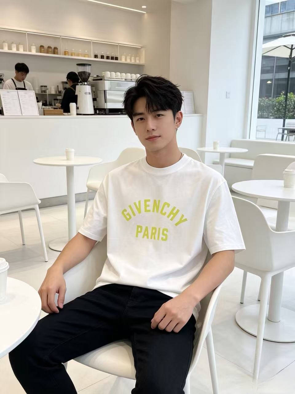 NO:833163,gvc/Givenchy 2026 spring and summer new products, complete with three labels, mercerized cotton round neck short-sleeved T-shirt, counter size M-XXXL / recommended L,,givenchy,T-shirt,tees,t-shirt,19860909gvc/纪梵希 2026年春夏新品上新 三标齐全 丝光棉圆领短袖T恤 专柜码数M-XXXL /建议L,,givenchy,T-shirt,tees，t-shirt,,Men's clothing