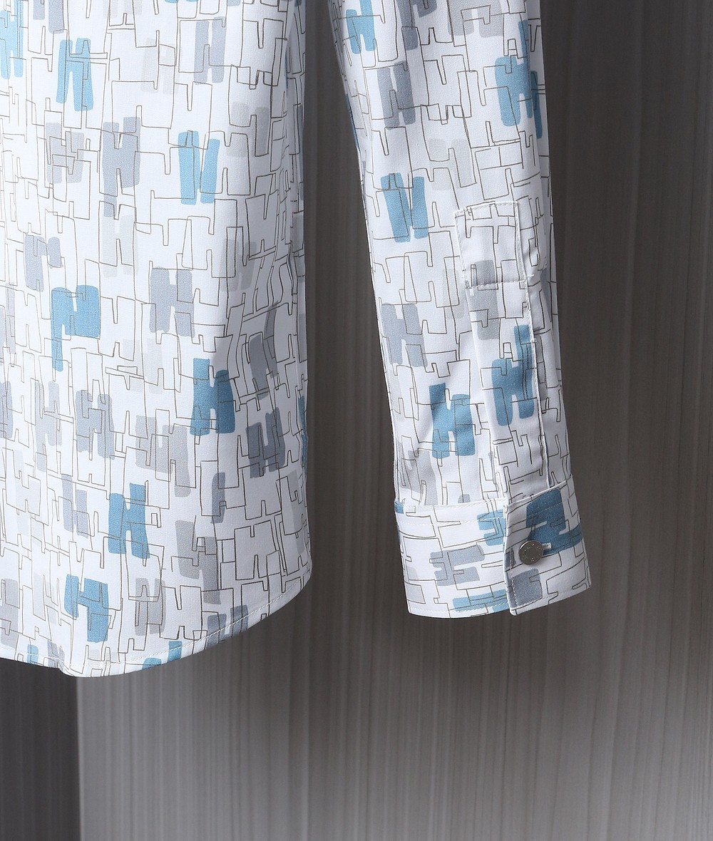 新品HMS家族全新印花系列衬衫业内最专业奢侈品渠道进口最新的时尚商务版型在视觉方面相当出众颜值和版型简直