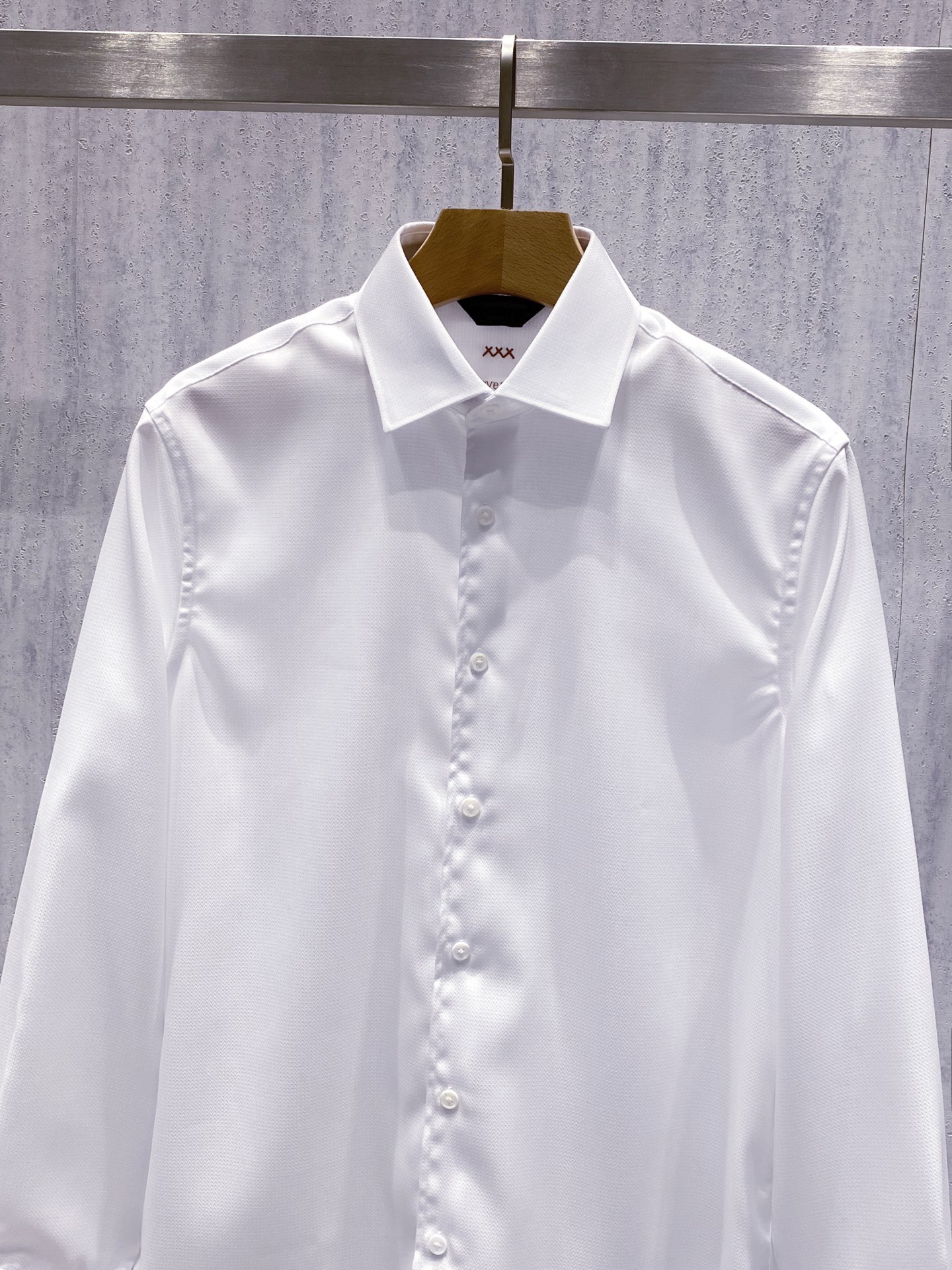 【典藏臻品】ZE家26年春夏最新男士高工艺人字纹提花长袖衬衫，蓝白双色首发！稀世提花，商务典范！ 杰*亚