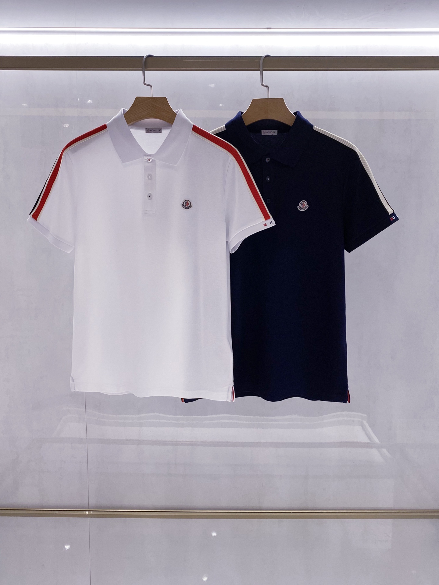 【臻选新品】M家族（Moncler）高端时尚商务男士短袖POLO衫，26年夏季新品，时尚休闲兼备，贸易公