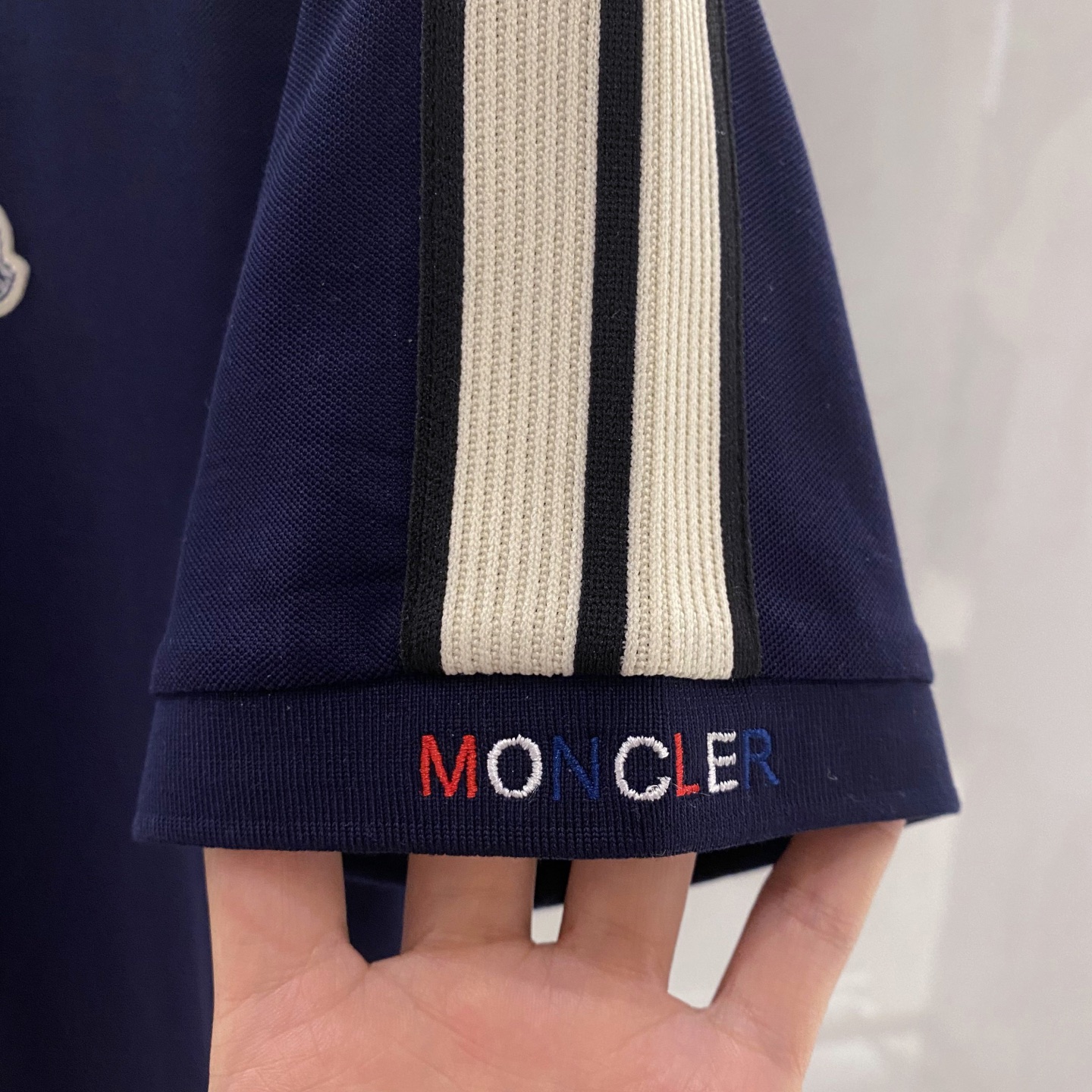 【臻选新品】M家族（Moncler）高端时尚商务男士短袖POLO衫，26年夏季新品，时尚休闲兼备，贸易公