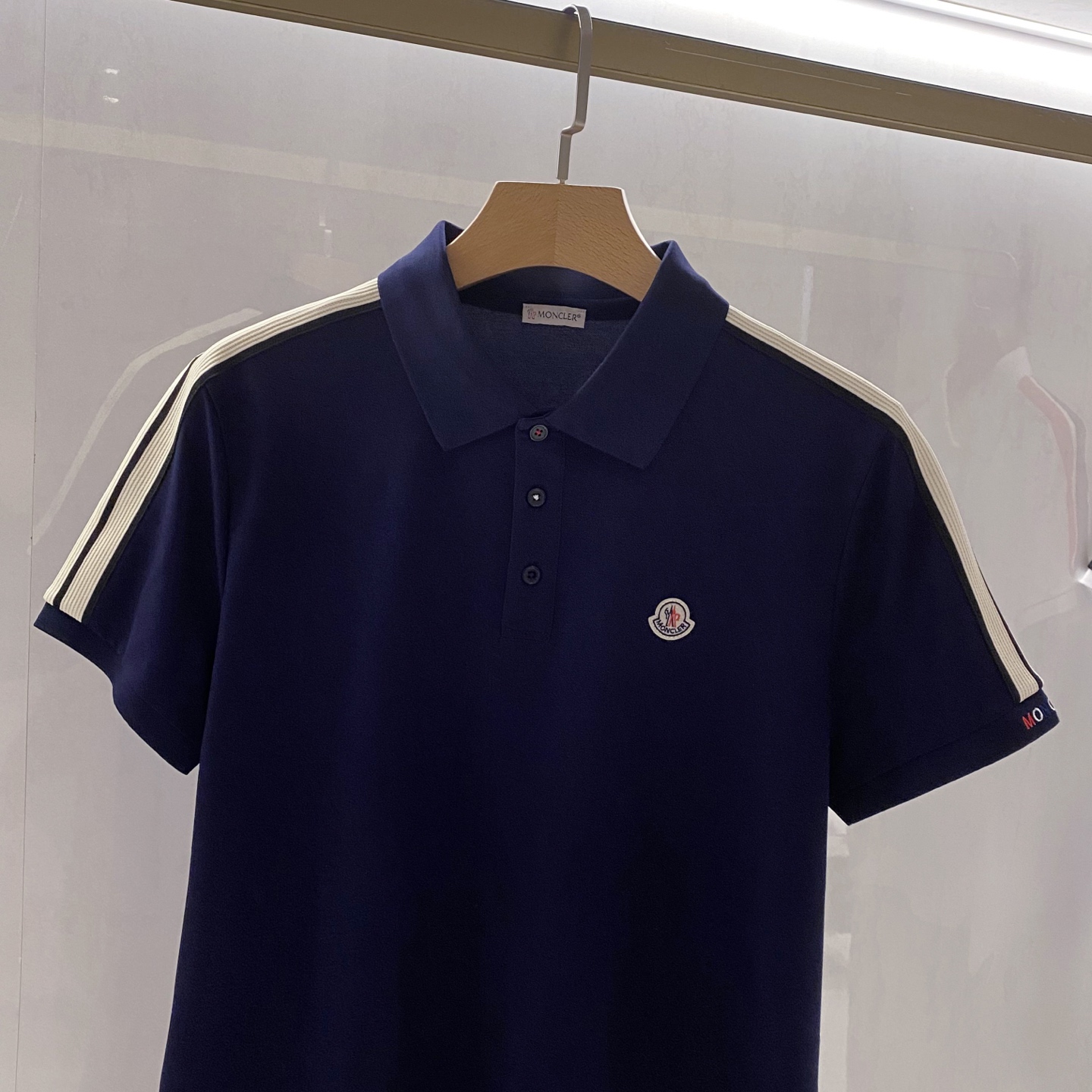 【臻选新品】M家族（Moncler）高端时尚商务男士短袖POLO衫，26年夏季新品，时尚休闲兼备，贸易公