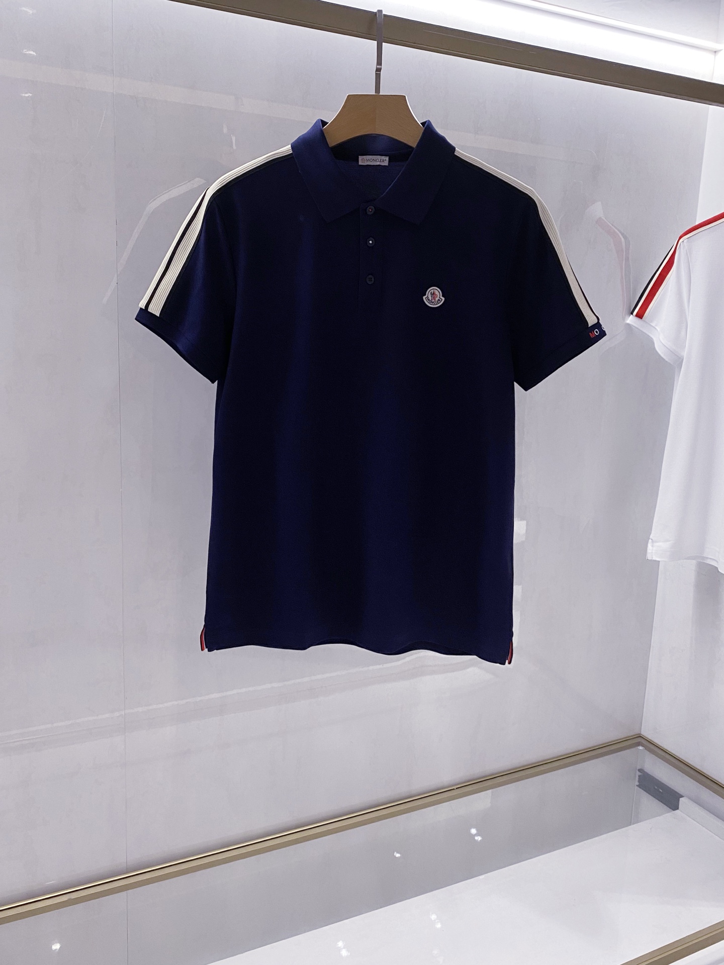 【臻选新品】M家族（Moncler）高端时尚商务男士短袖POLO衫，26年夏季新品，时尚休闲兼备，贸易公