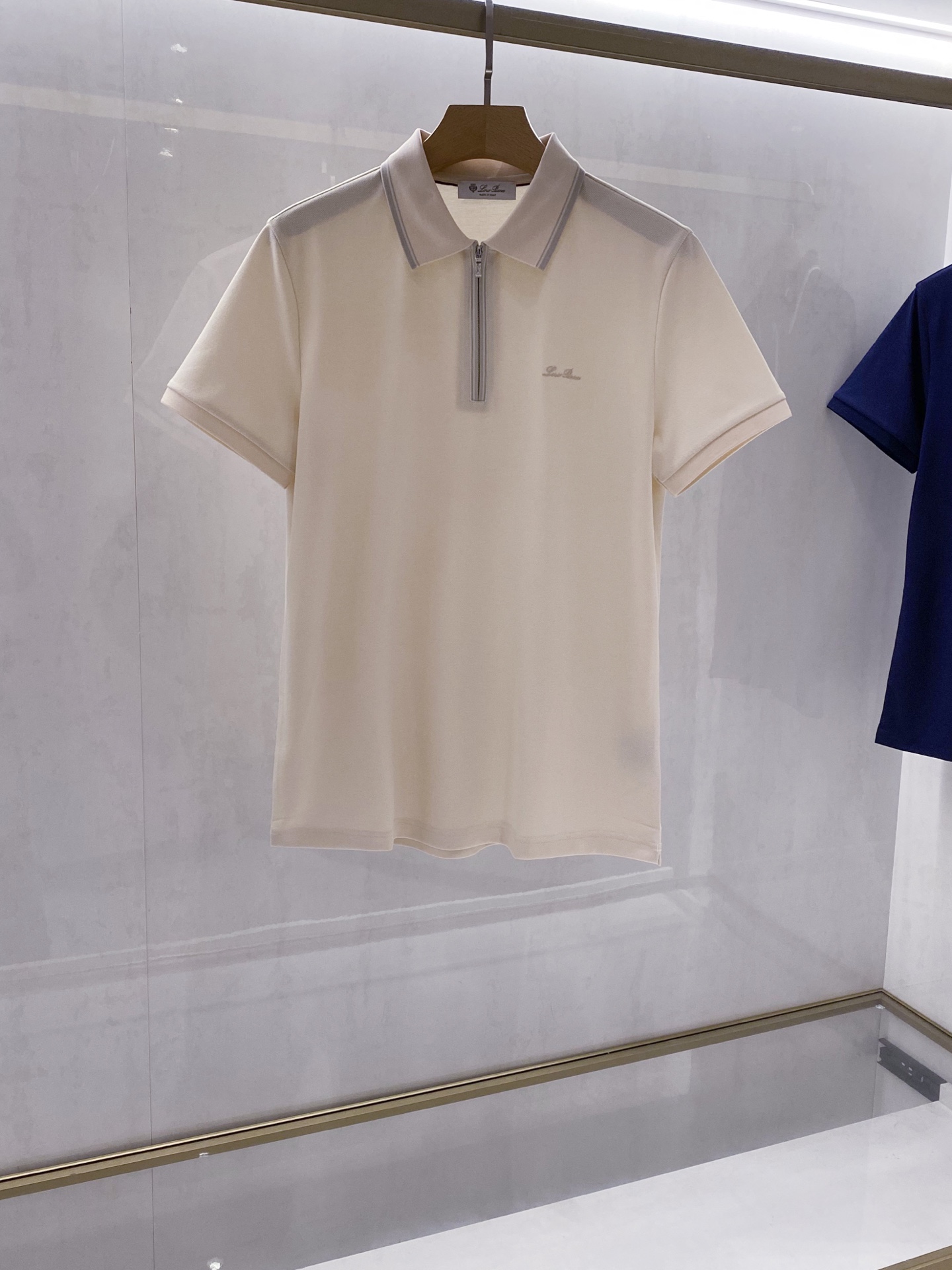 【臻选新品】洛悠*雅26年夏季限定最新男士商务休闲半拉链短袖POLO，香港贸易公司一手渠道货源，双色臻选