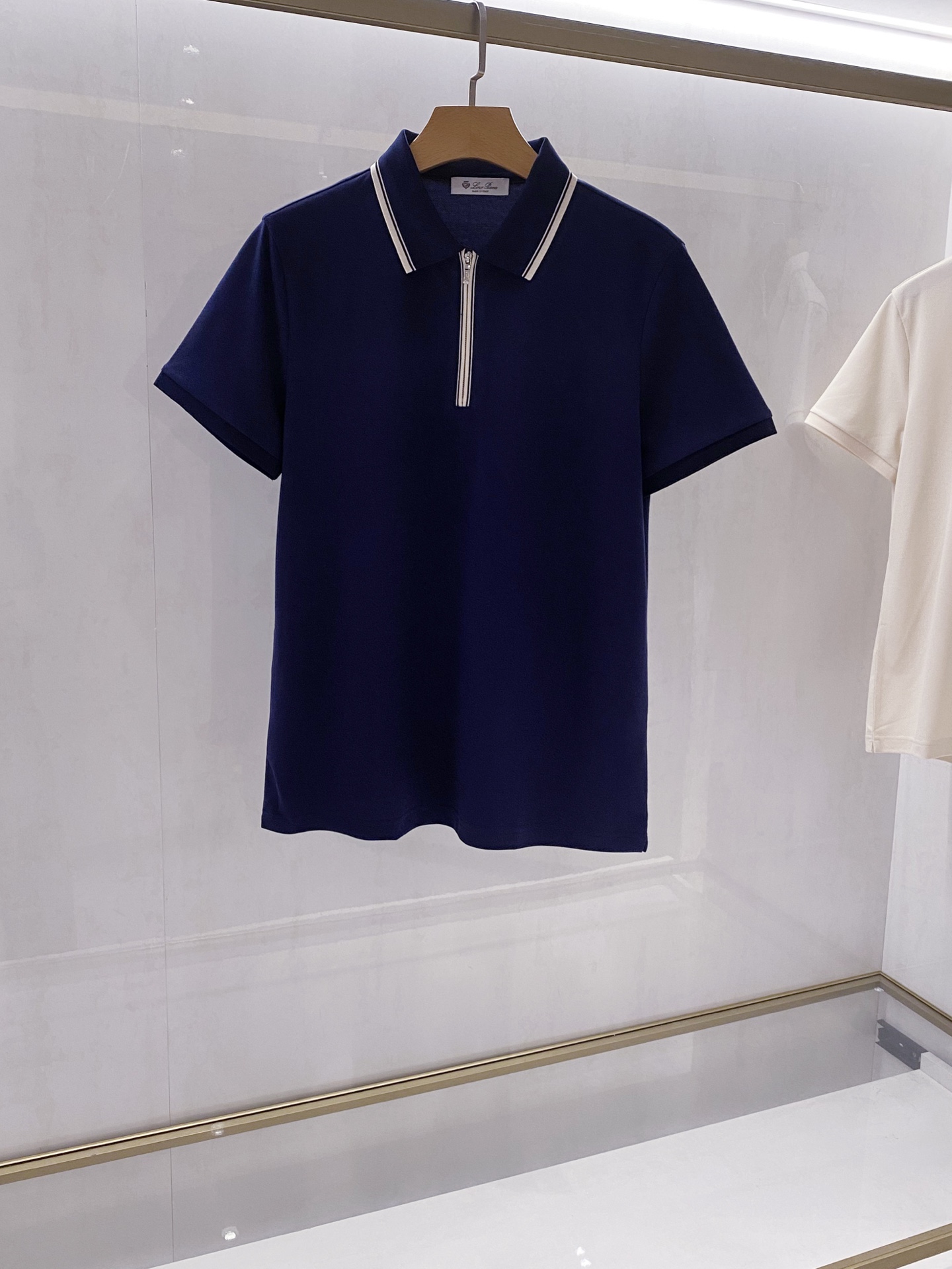 【臻选新品】洛悠*雅26年夏季限定最新男士商务休闲半拉链短袖POLO，香港贸易公司一手渠道货源，双色臻选