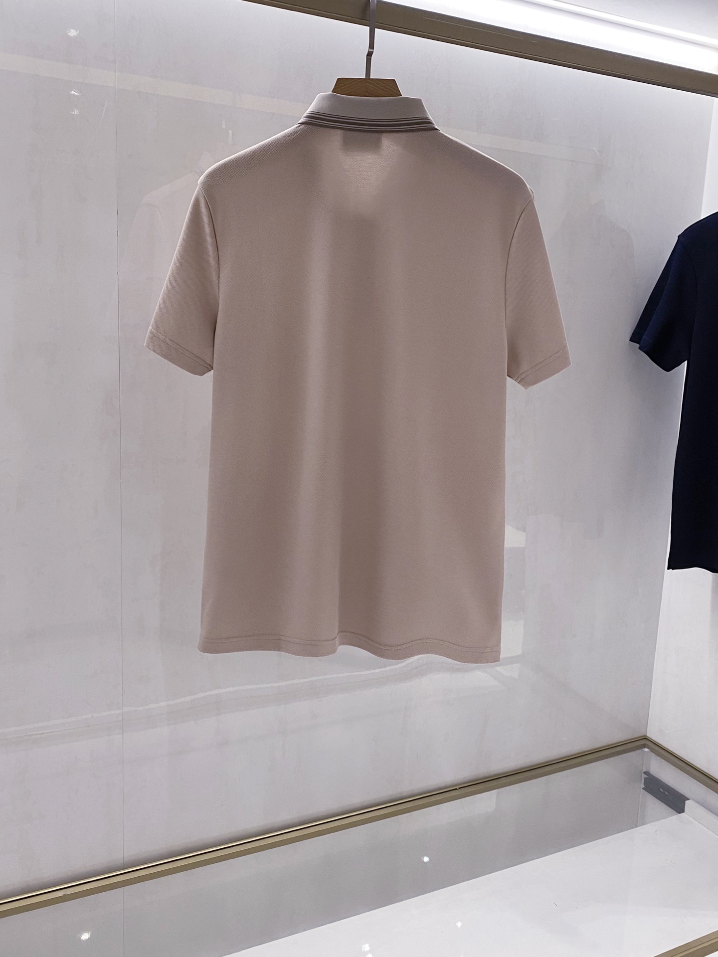 【典藏臻品】布里*尼26年夏季最新男士高端商务短袖POLO，两色甄选（浅咖、蓝色），M-3XL全码段尊享
