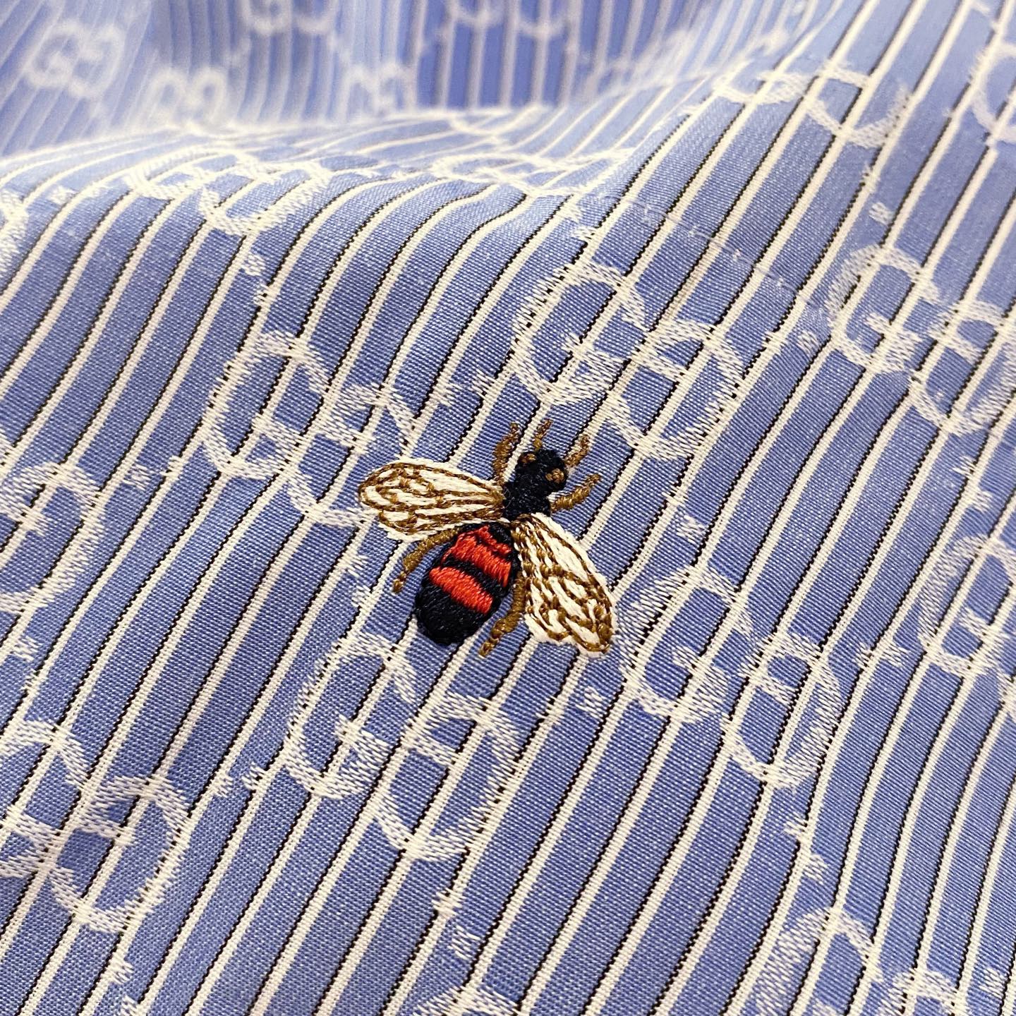 【新品】G家族经典提花双G长袖衬衫，香港贸易公司渠道，26秋冬季最火爆单品之一，各大网红博主新宠。   源自意大利佛罗伦