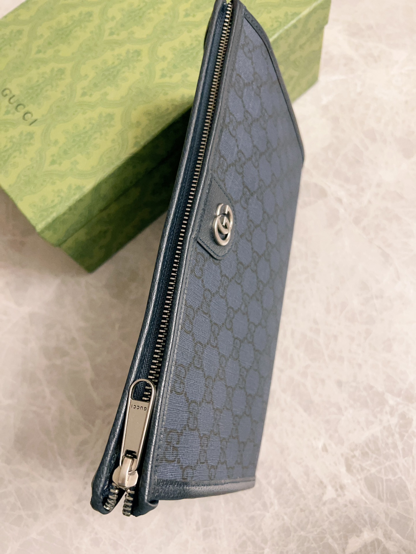 Gucci Ophidia Blue GG Supreme clutch everyday