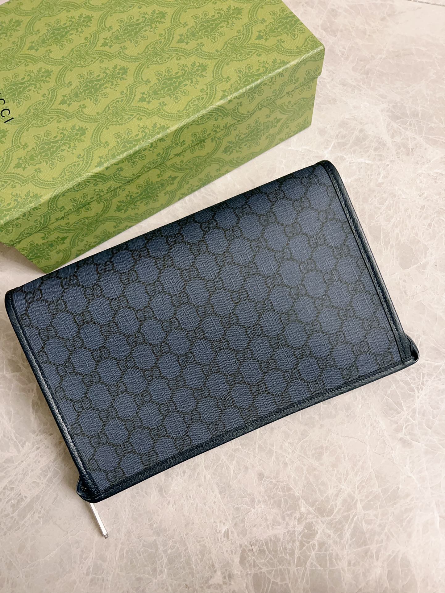 Gucci Ophidia Blue GG Supreme clutch everyday