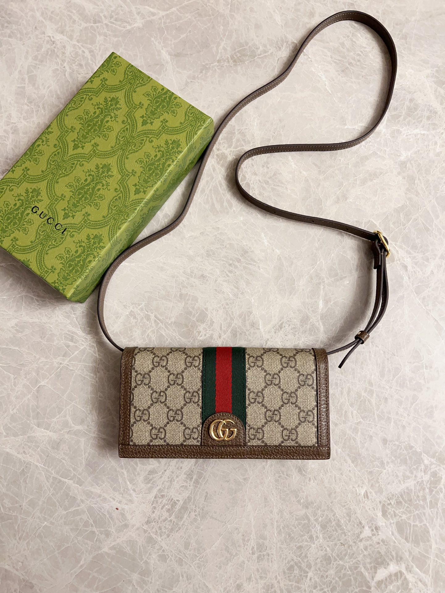 Gucci GG Supreme Sacs Mini Couleur beige Le Brun Or Vert Rouge Toile Cuir de vache Polychlorure vinyle Mini