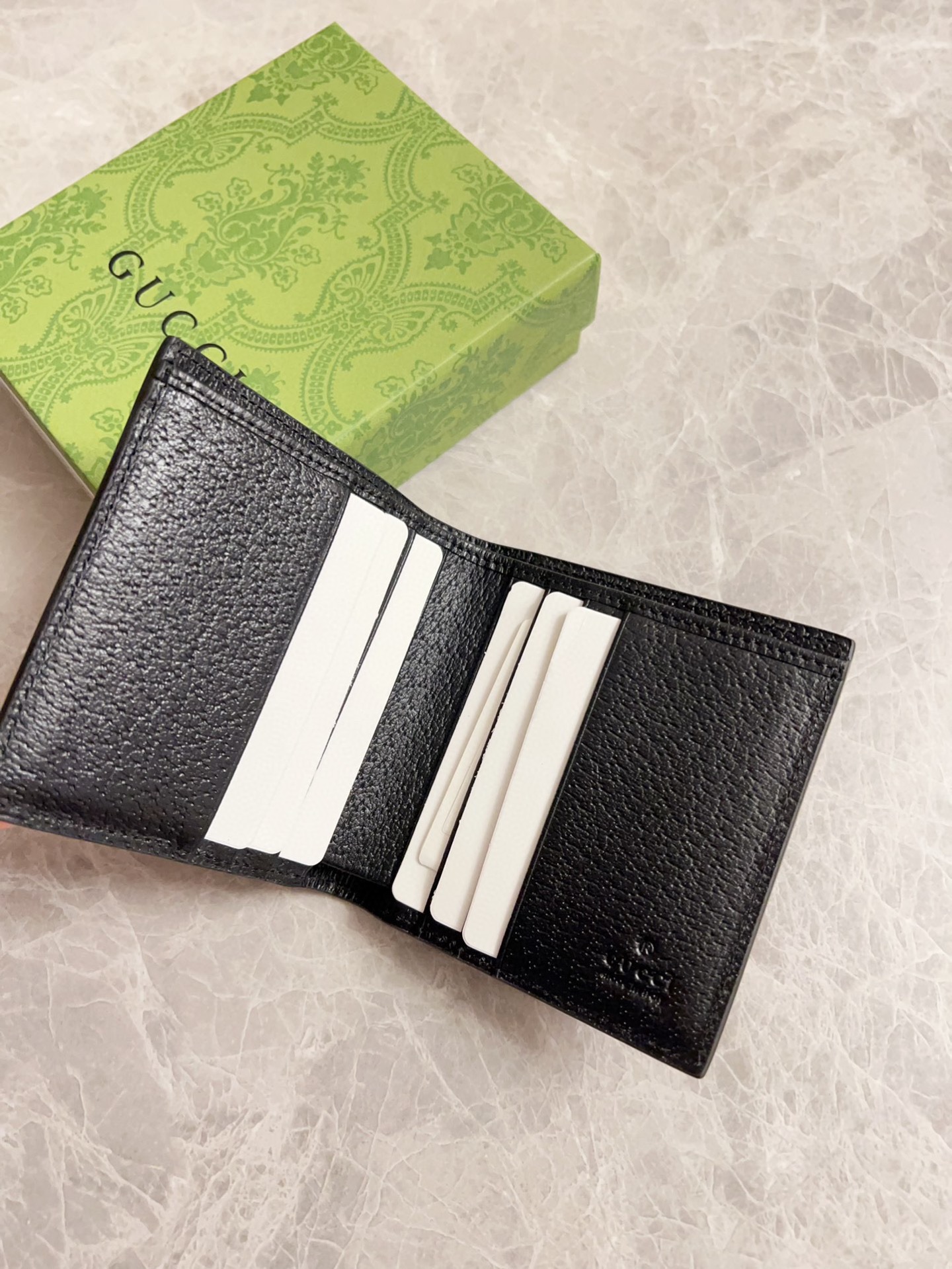 Gucci Ophidia GG Short Wallet Black Standard everyday