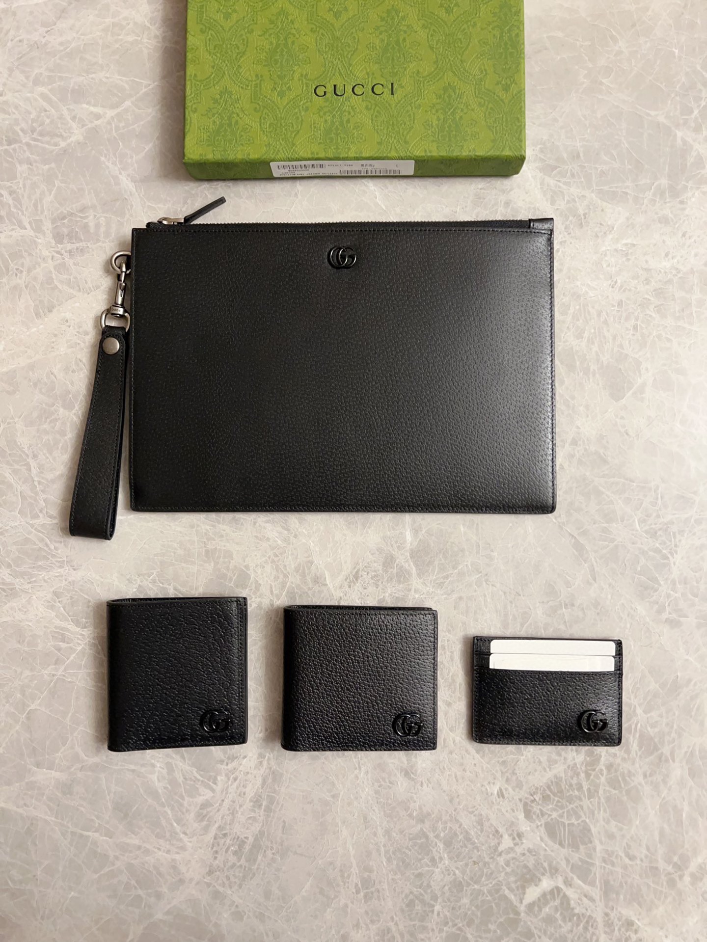 Gucci Ophidia GG Short Wallet Black Standard everyday