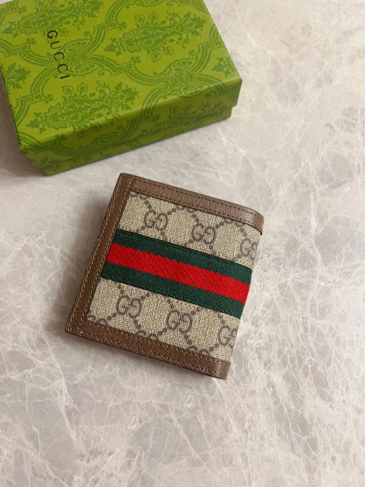 Gucci Ophidia GG Supreme Beige Ebony with Brown short everyday