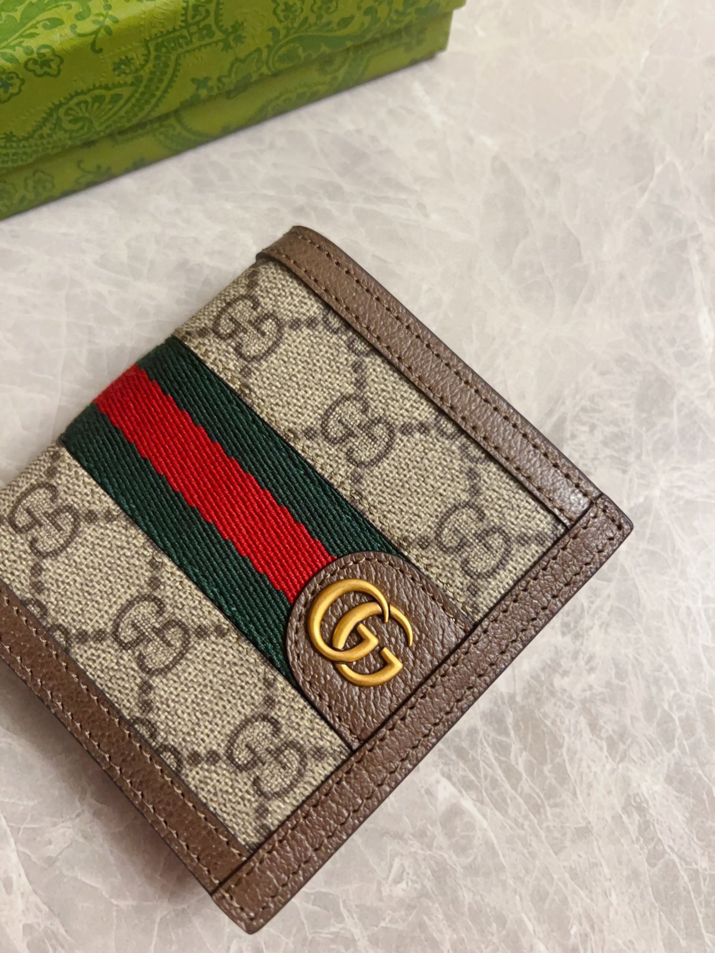 Gucci Ophidia GG Supreme Beige Ebony with Brown short everyday