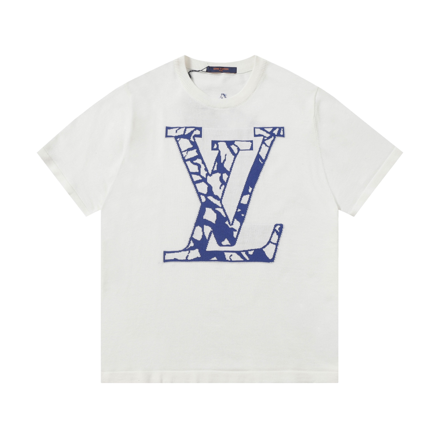 Louis Vuitton Logo Jacquard Knit Short Sleeve T-Shirt Unisex