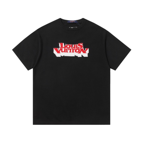 Louis Vuitton Logo Jacquard Knit Crew Neck Short Sleeve T-Shirt Unisex