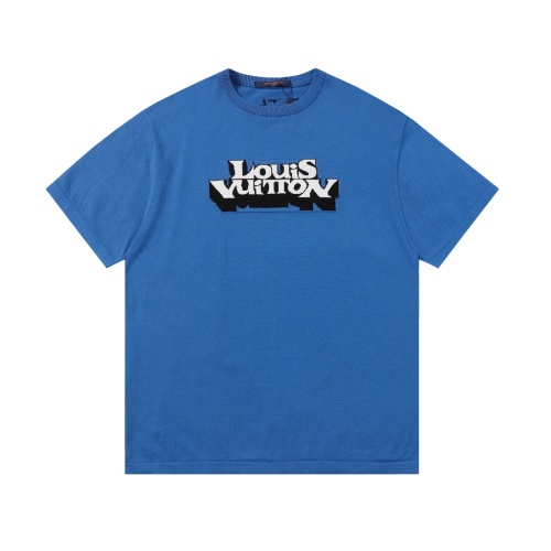 Louis Vuitton Logo Jacquard Knit Crew Neck Short Sleeve T-Shirt, Unisex 1 Louis Vuitton Logo Jacquard Knit Crew Neck Short Sleeve T-Shirt, Unisex