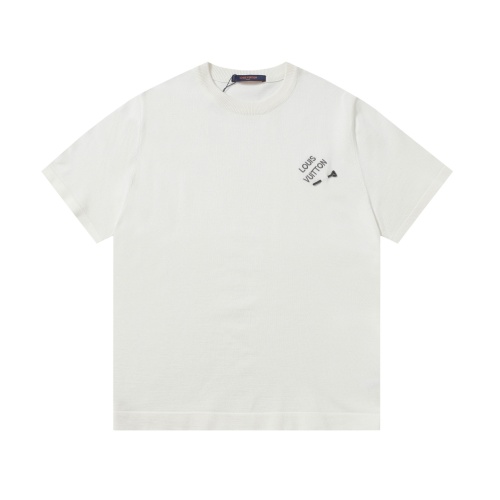 Louis Vuitton Staples Edition White T-Shirt with Embroidered Logo and Pin 1 Louis Vuitton Staples Edition White T-Shirt with Embroidered Logo and Pin