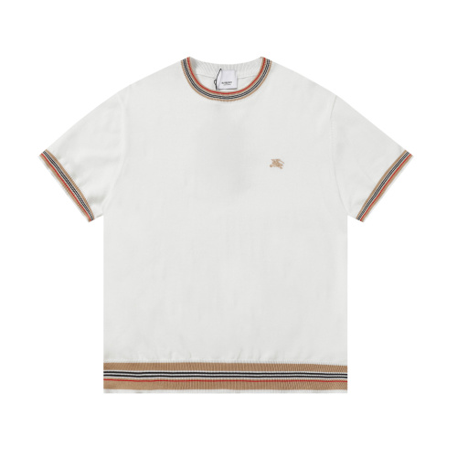 Burberry Logo Trim T-Shirt - Short Sleeve, Comfortable Fit, Unisex 1 Burberry Logo Trim T-Shirt - Short Sleeve, Comfortable Fit, Unisex
